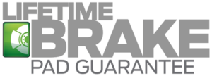 Lifetime Brake Pad Guarantee Logo